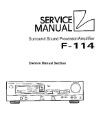 Luxman F-114-Owners-Manual